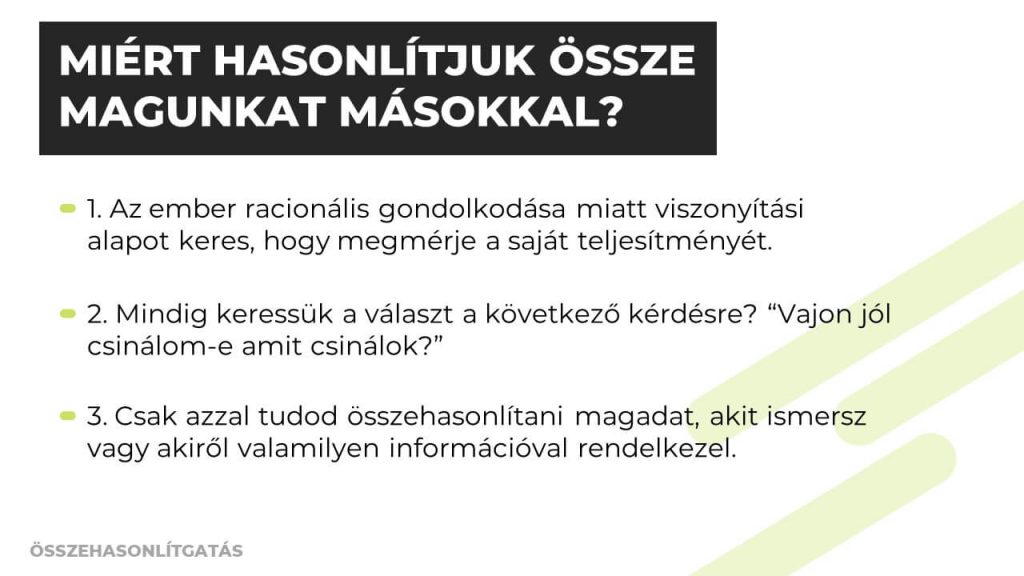 Miért hasonlítjuk össze magunkat másokkal